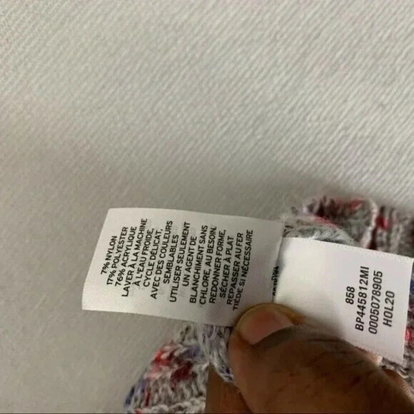 Women's Sweater S Cowl Neck Speckled Knit Pullover Slouchy Long Sleeve Jumper - Picture 5 of 6